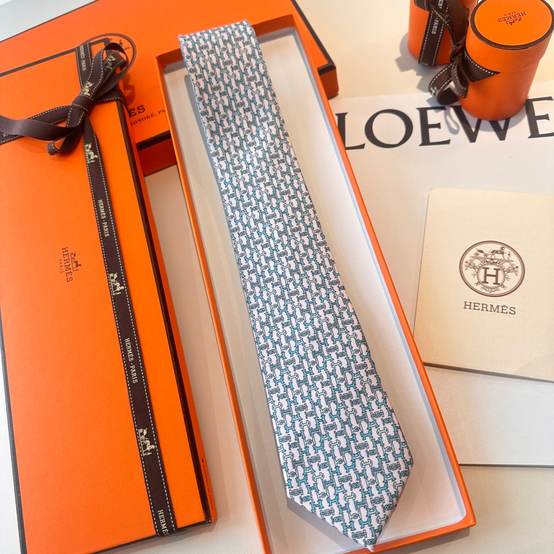 Hermès Men's Printed Silk Tie Series