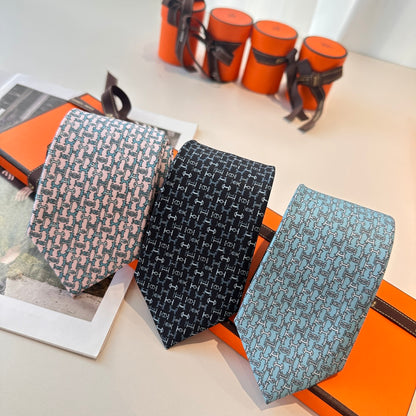 Hermès Men's Printed Silk Tie Series