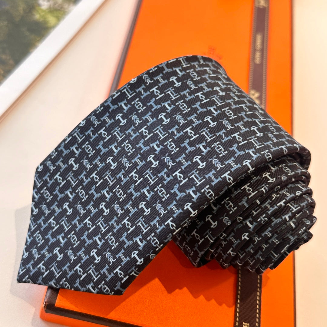 Hermès Men's Printed Silk Tie Series