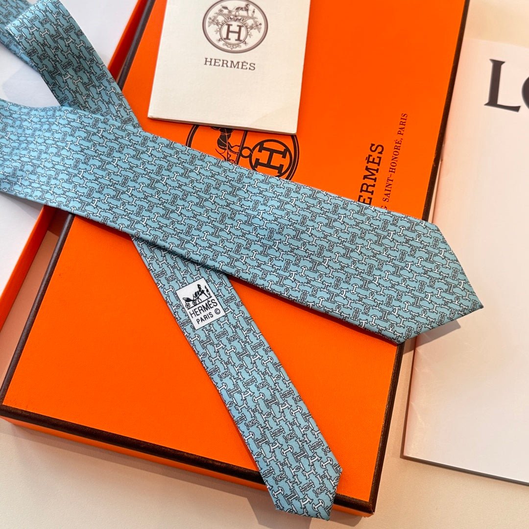Hermès Men's Printed Silk Tie Series
