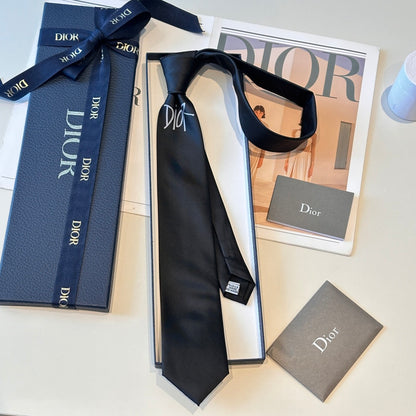 Dior Men's CD Embroidered Tie