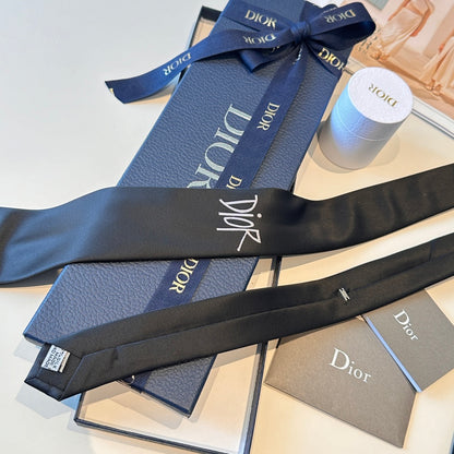 Dior Men's CD Embroidered Tie