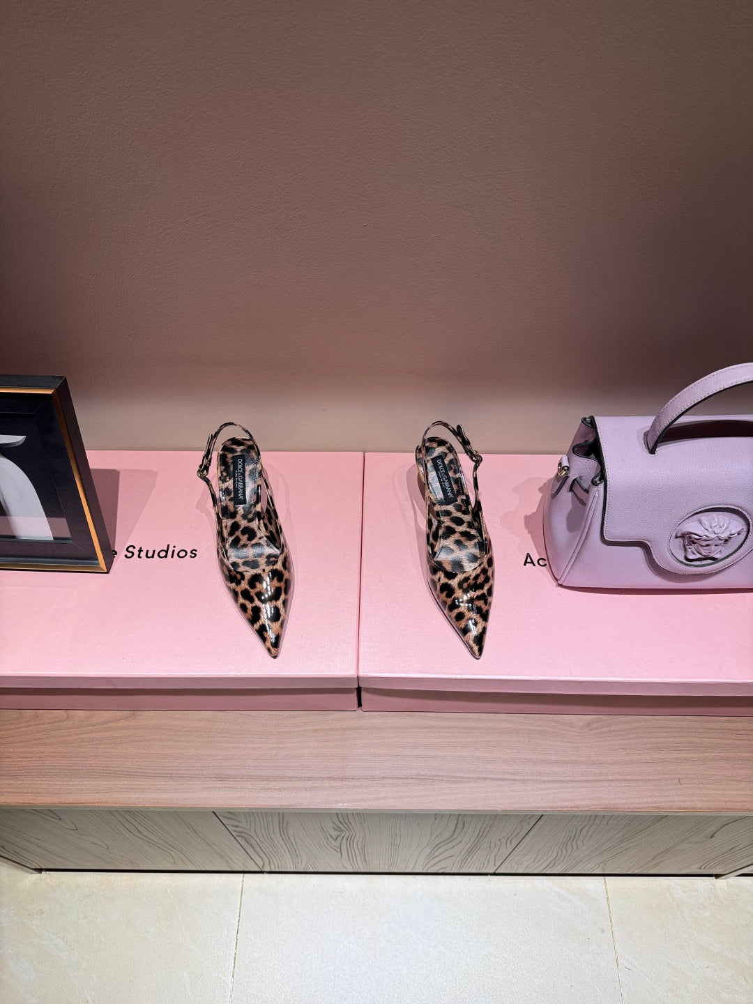 Dolce & Gabbana Retro Leopard Print Bow Pumps