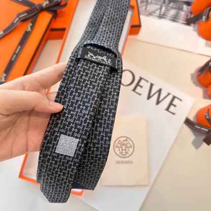 Hermès Men's H-Logo Silk Tie