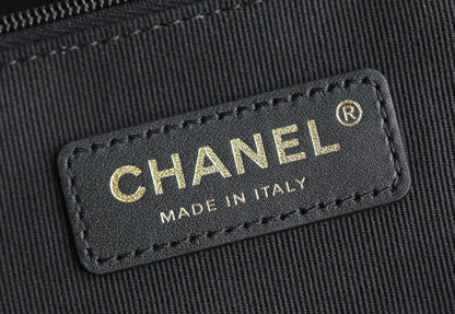 Chanel 25A Suede Hobo Shopping Bag