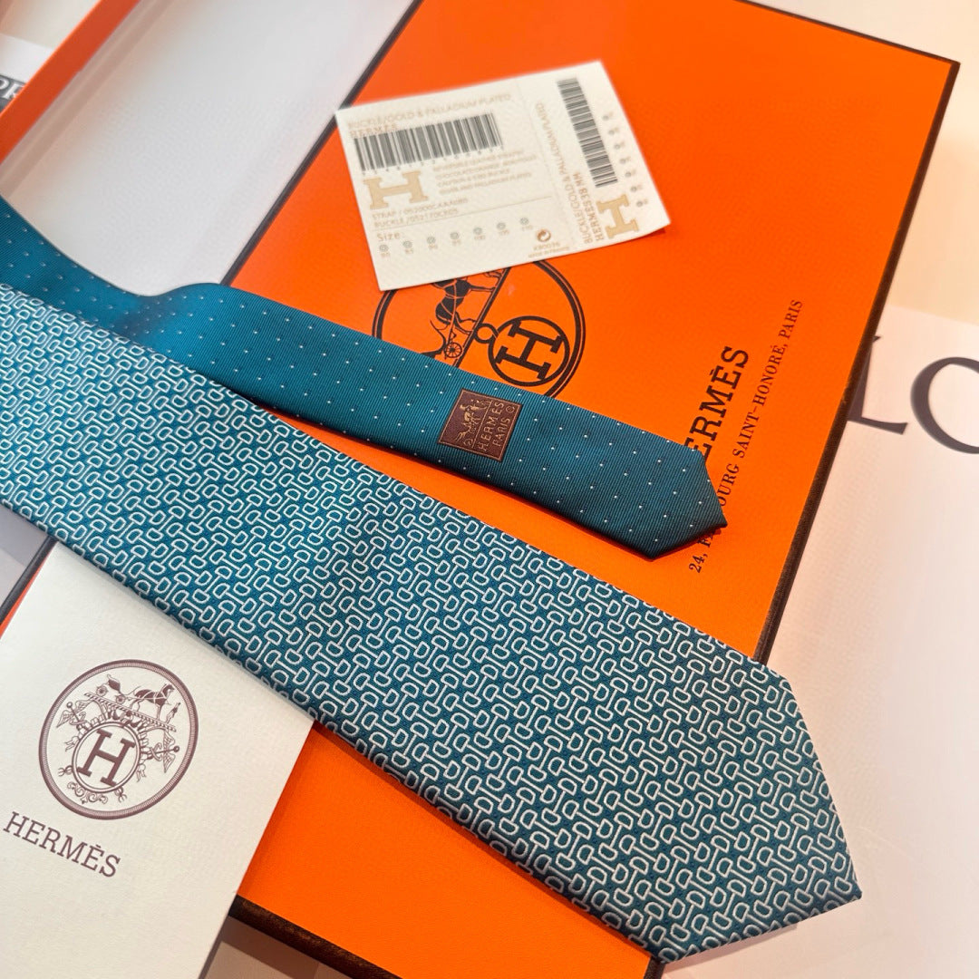 Hermès Men's Silk Tie – New Collection