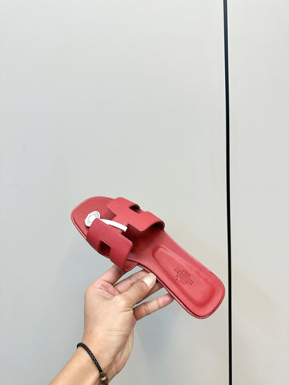 Hermès Fashion Palm-Grain H Slides