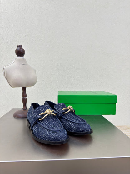 Bottega Veneta Astaire Washed Denim Loafers