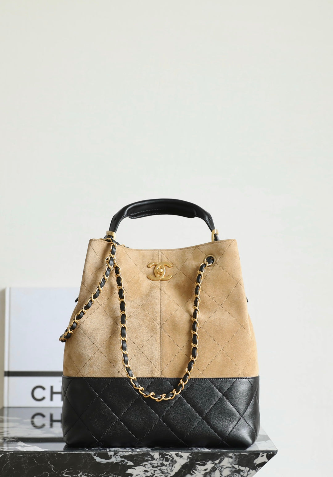 Chanel 25A Suede Hobo Shopping Bag – 25A Collection