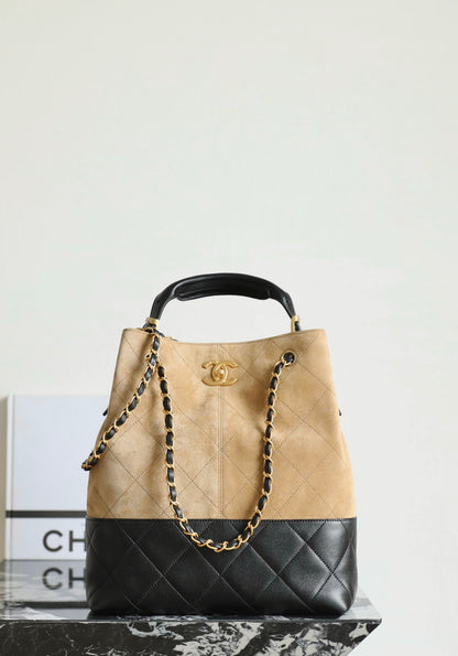 Chanel 25A Suede Hobo Shopping Bag – 25A Collection