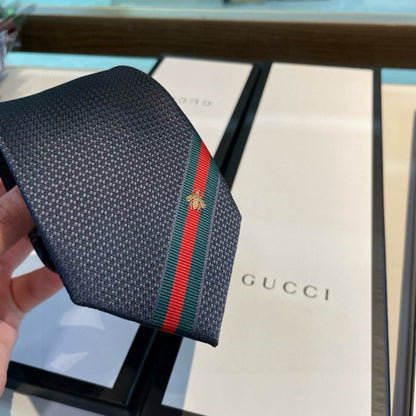 Gucci Bee Web Stripe Tie