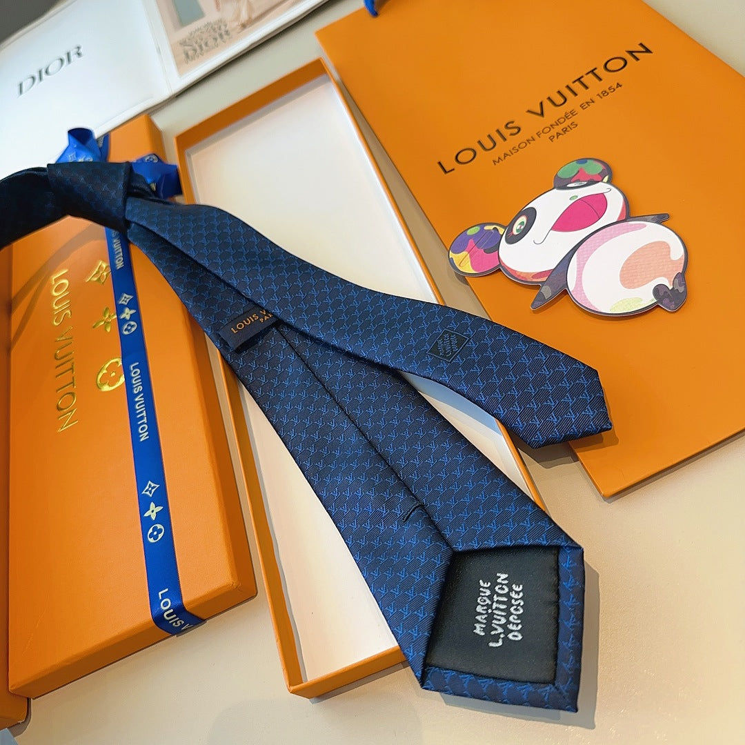 Louis Vuitton Fishnet Silk Tie