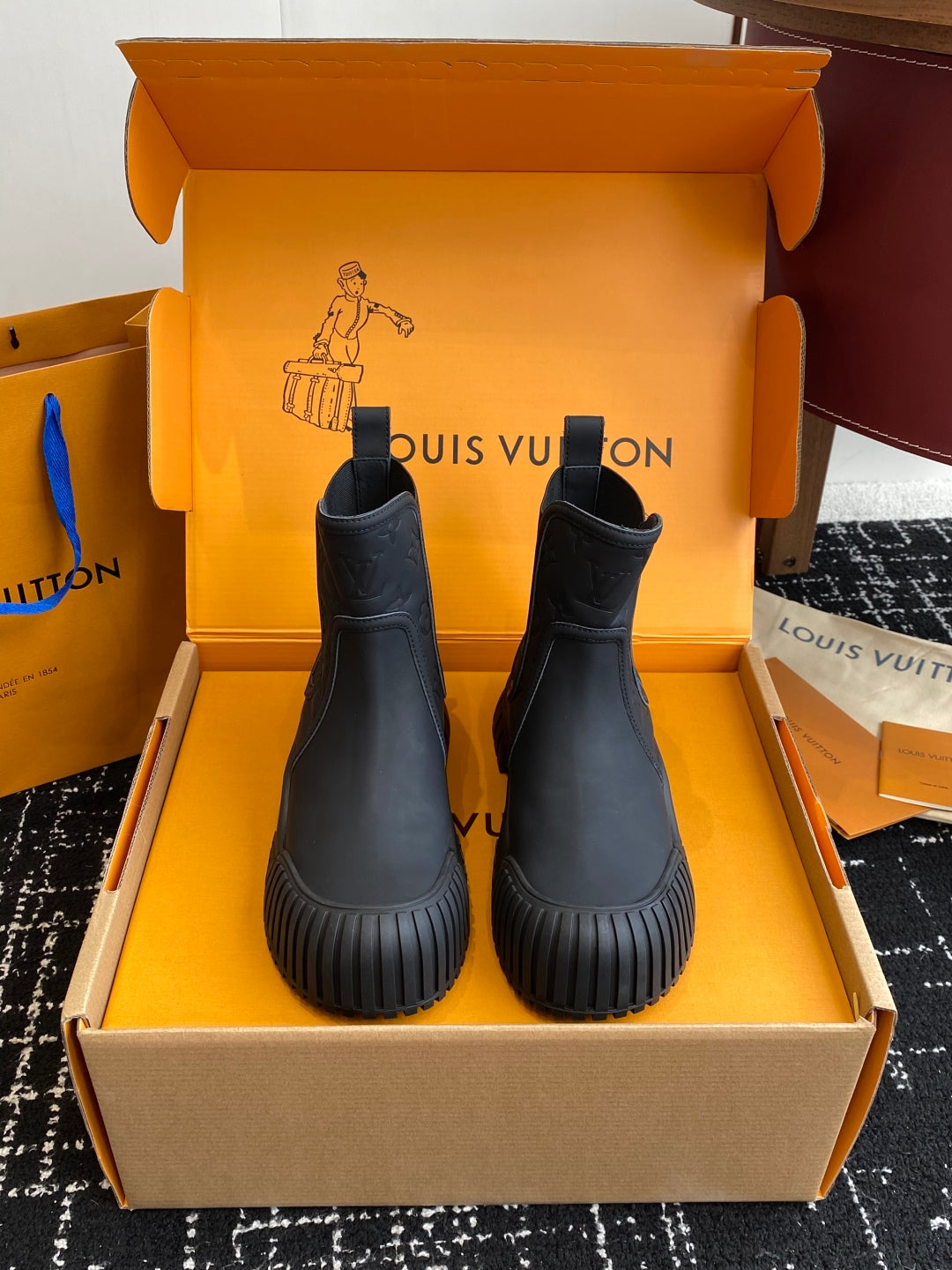 Louis Vuitton Runway Slip-On Ankle Boots – New Collection