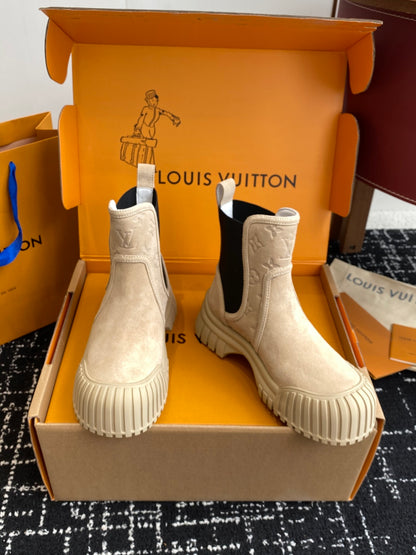 Louis Vuitton Runway Slip-On Ankle Boots – New Collection