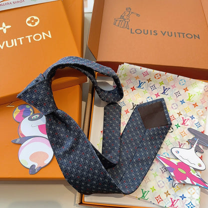 Louis Vuitton Monogram Jacquard Silk Tie