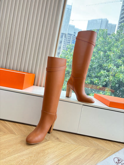 Hermès Classic Knee-High Boots – 2025FW