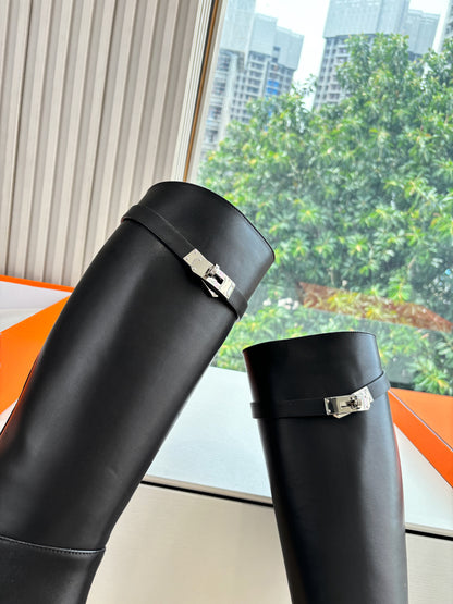 Hermès Classic Knee-High Boots – 2025FW