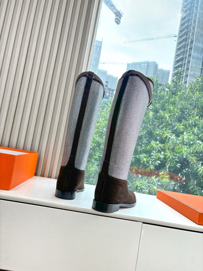 Hermès Classic Knee-High Boots – 2025 Autumn/Winter Collection