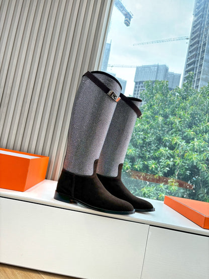 Hermès Classic Knee-High Boots – 2025 Autumn/Winter Collection