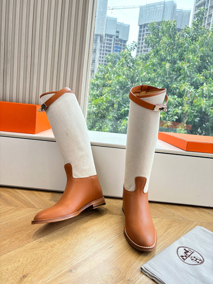 Hermès Classic Knee-High Boots – 2025 Autumn/Winter Collection