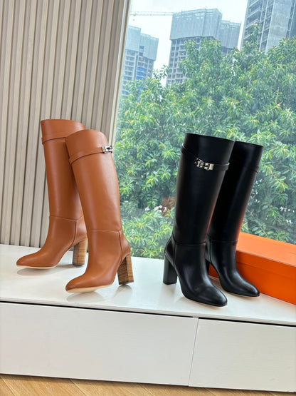 Hermès Classic Knee-High Boots – 2025FW