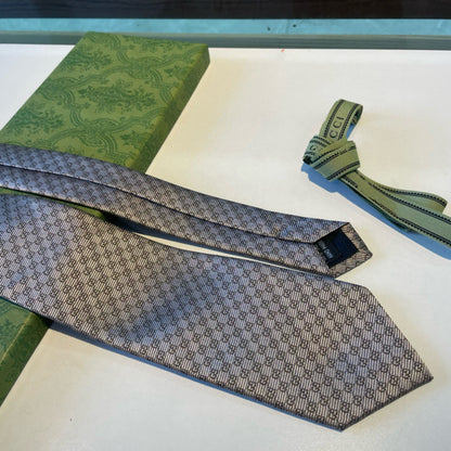 Gucci GG Logo Jacquard Silk Tie