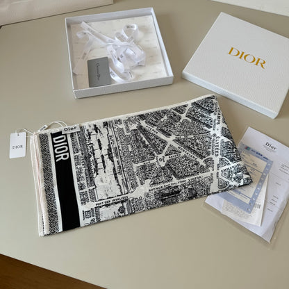 Dior Paris Map Silk Scarf – 2025 Spring/Summer Collection