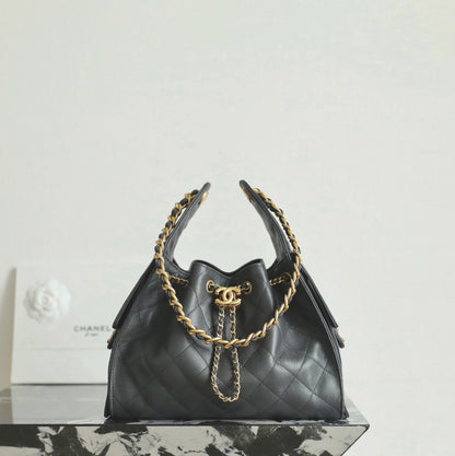 Chanel 25 Bag Hobo in Deep Grey Calfskin – Small