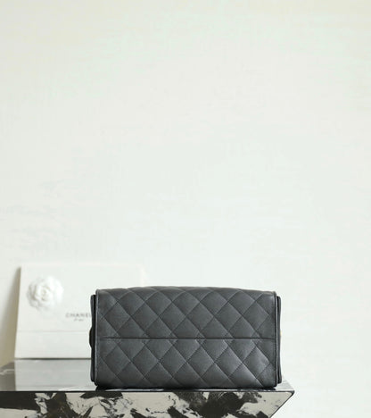 Chanel 25 Bag Hobo in Deep Grey Calfskin – Small