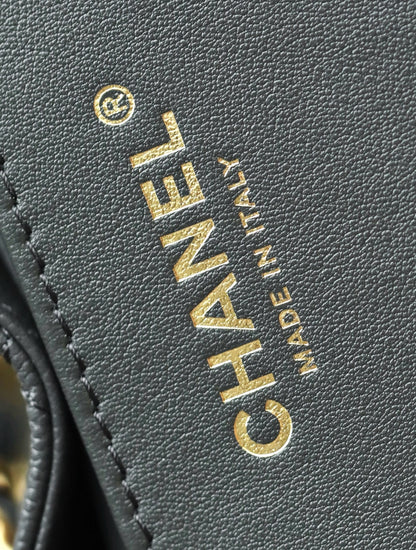 Chanel 25 Bag Hobo in Deep Grey Calfskin – Small