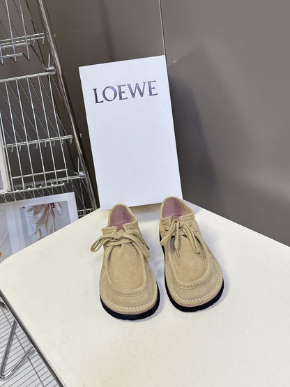 Loewe Suede Two-Way Loafers – 2025FW