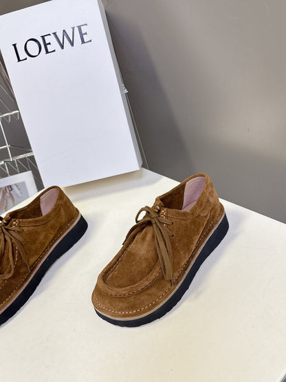 Loewe Suede Two-Way Loafers – 2025FW