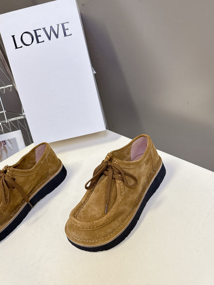 Loewe Suede Two-Way Loafers – 2025FW