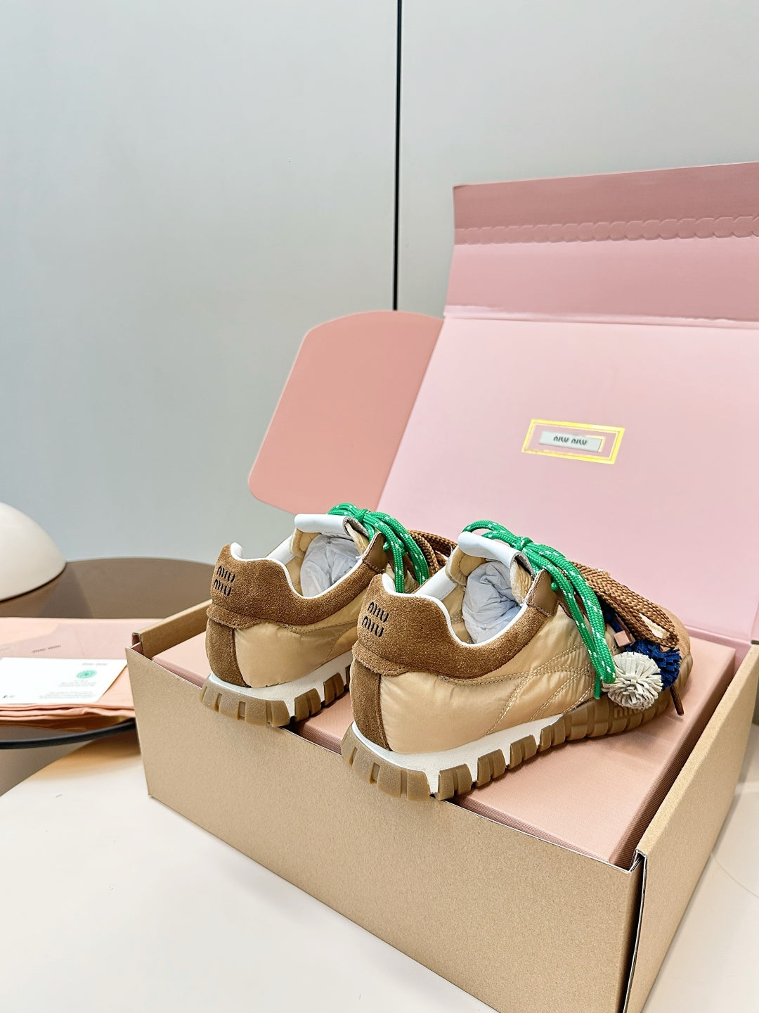 Miu Miu German Training Casual Shoes – 25SS Spring/Summer Runway Collection