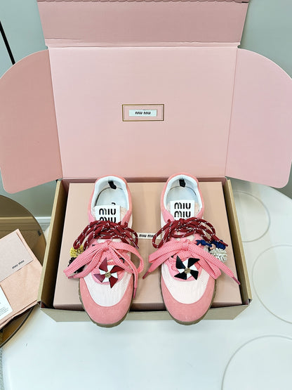 Miu Miu German Training Casual Shoes – 25SS Spring/Summer Runway Collection
