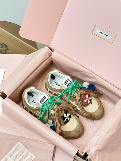 Miu Miu German Training Casual Shoes – 25SS Spring/Summer Runway Collection