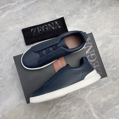 Zegna Triple Stitch Low-Top Sneakers