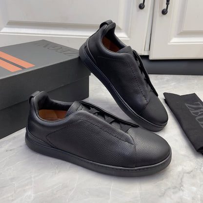 Zegna Triple Stitch Low-Top Sneakers