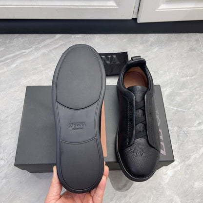Zegna Triple Stitch Low-Top Sneakers