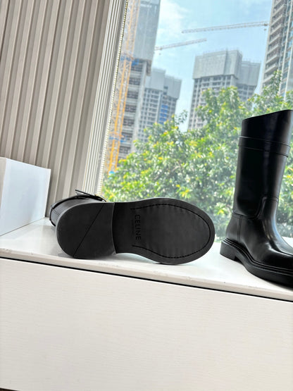 Celine Triomphe Knight Ankle Boots – 2025 Fall/Winter Collection