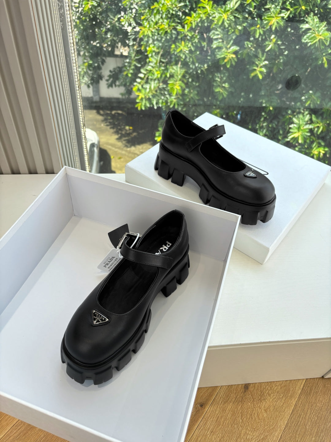 Prada Monolith Platform Mary Jane Loafers – 25FW