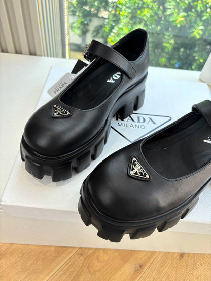 Prada Monolith Platform Mary Jane Loafers – 25FW