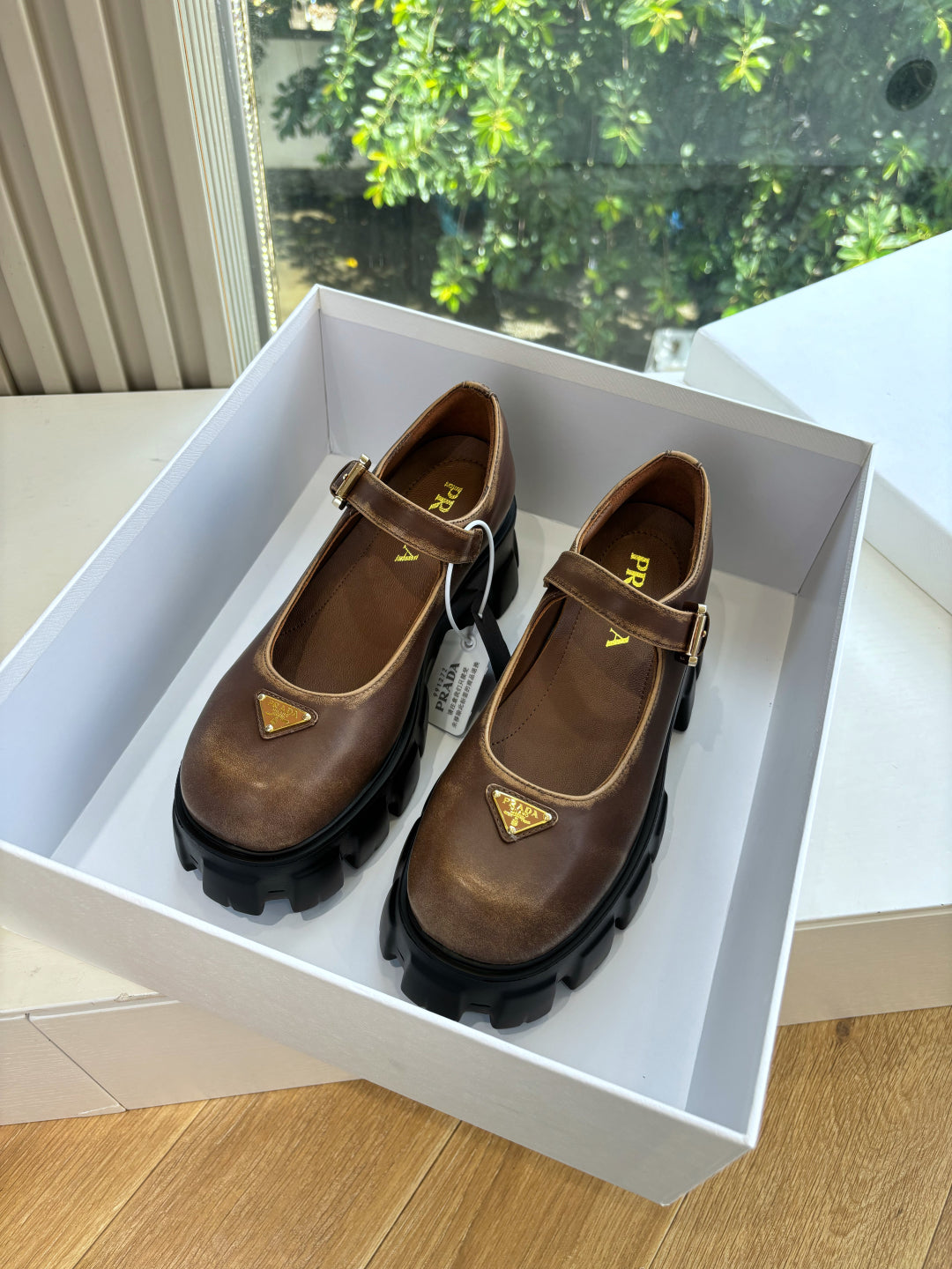 Prada Monolith Platform Mary Jane Loafers – 25FW