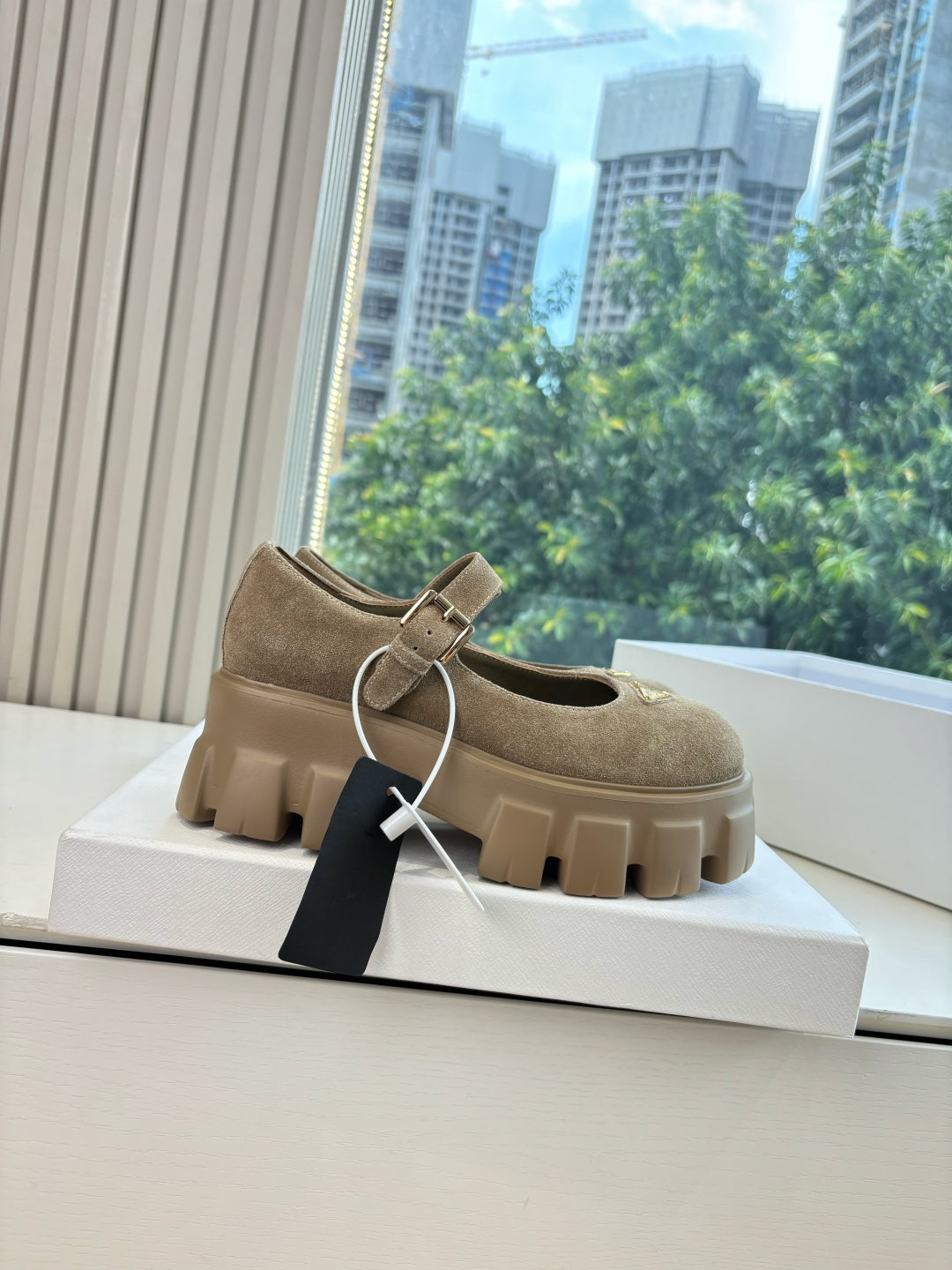 Prada Monolith Platform Mary Jane Loafers – 25FW
