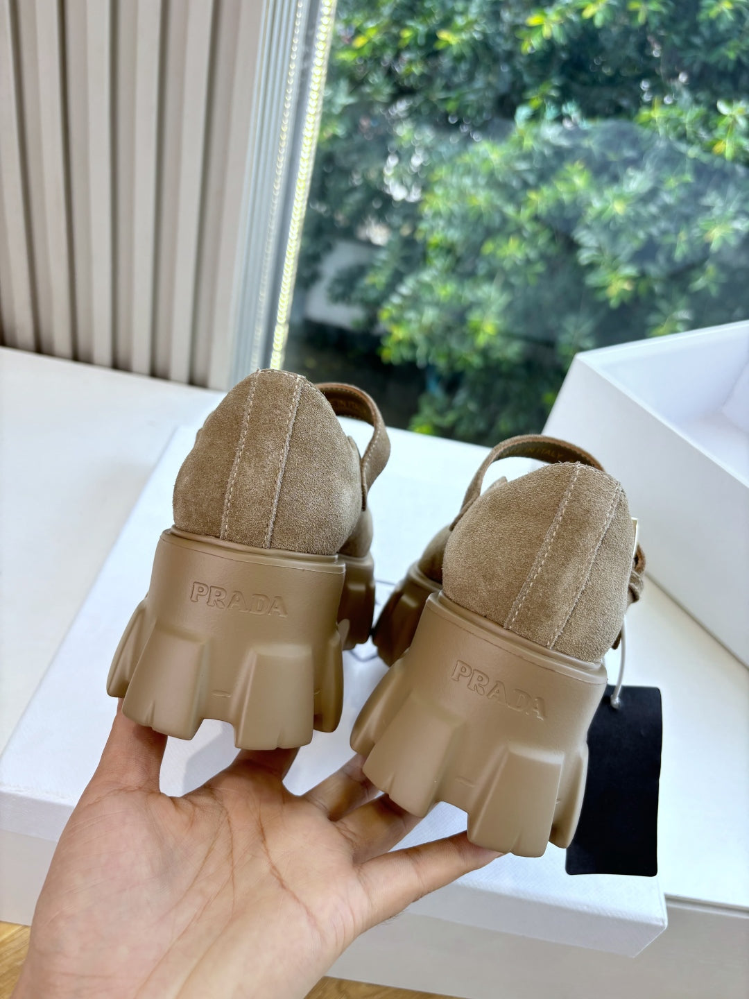 Prada Monolith Platform Mary Jane Loafers – 25FW