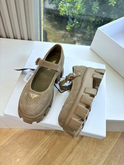 Prada Monolith Platform Mary Jane Loafers – 25FW