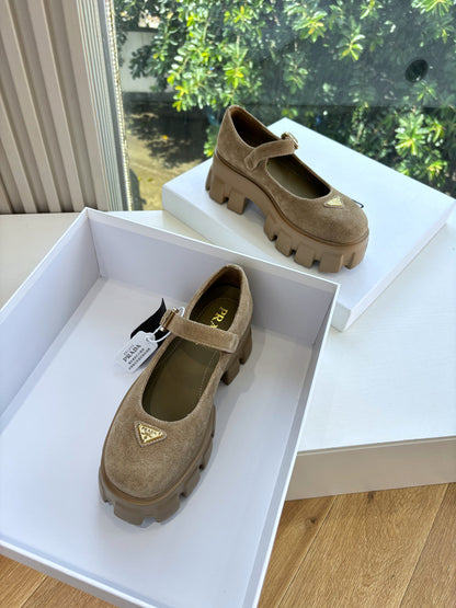 Prada Monolith Platform Mary Jane Loafers – 25FW