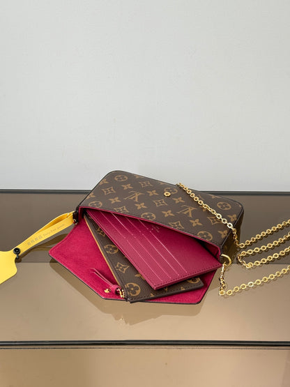 Louis Vuitton Pochette Felicie Monogram Chain Bag