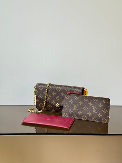 Louis Vuitton Pochette Felicie Monogram Chain Bag
