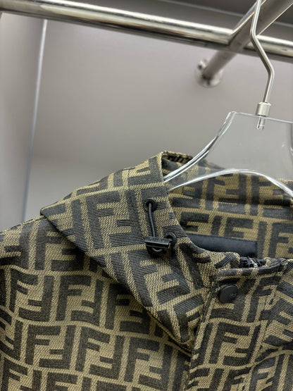 Fendi FF Jacquard Hooded Thin Jacket